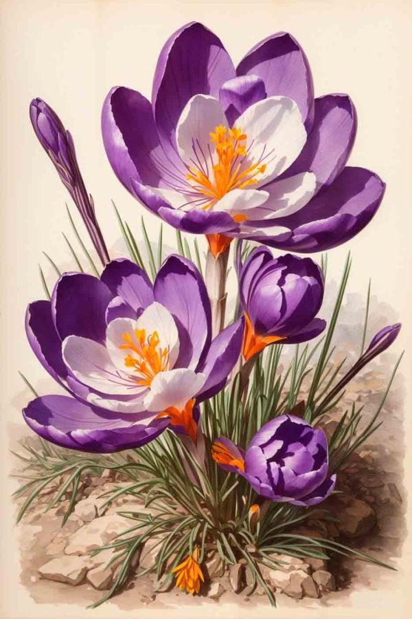 Lila und weiße Blume Lila und weiße Blume