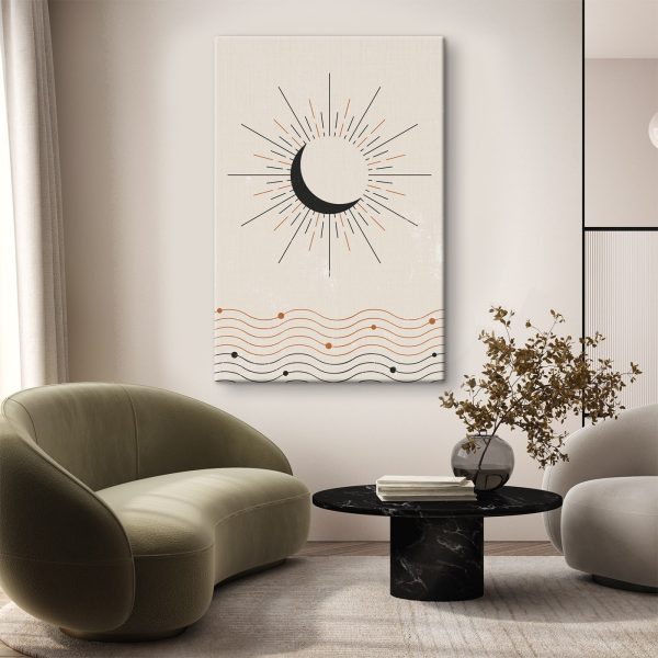 Mond mit Lichtstrahlen Mond mit Lichtstrahlen