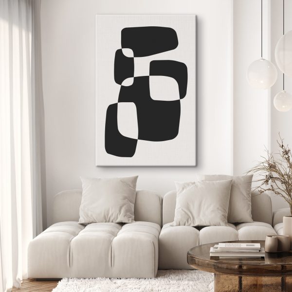 Schwarzes und weißes Bild von Quadraten Schwarzes und weißes Bild von Quadraten
