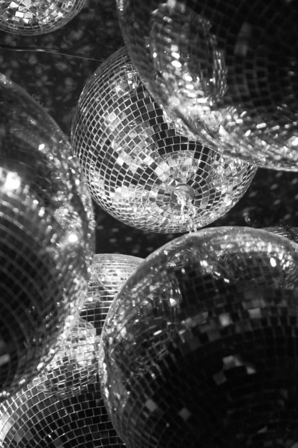 Gruppe von Discokugeln Gruppe von Discokugeln