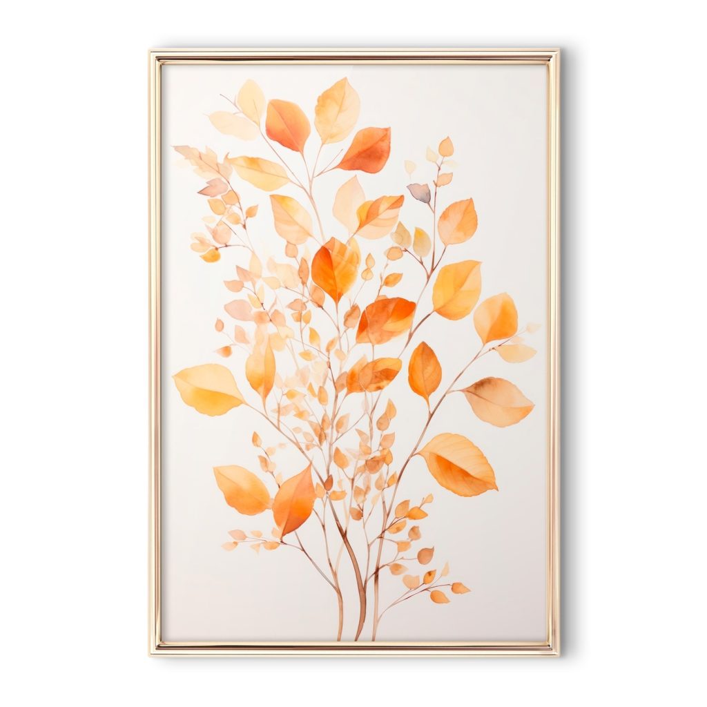 Watercolor painting of leaves Watercolor painting of leaves