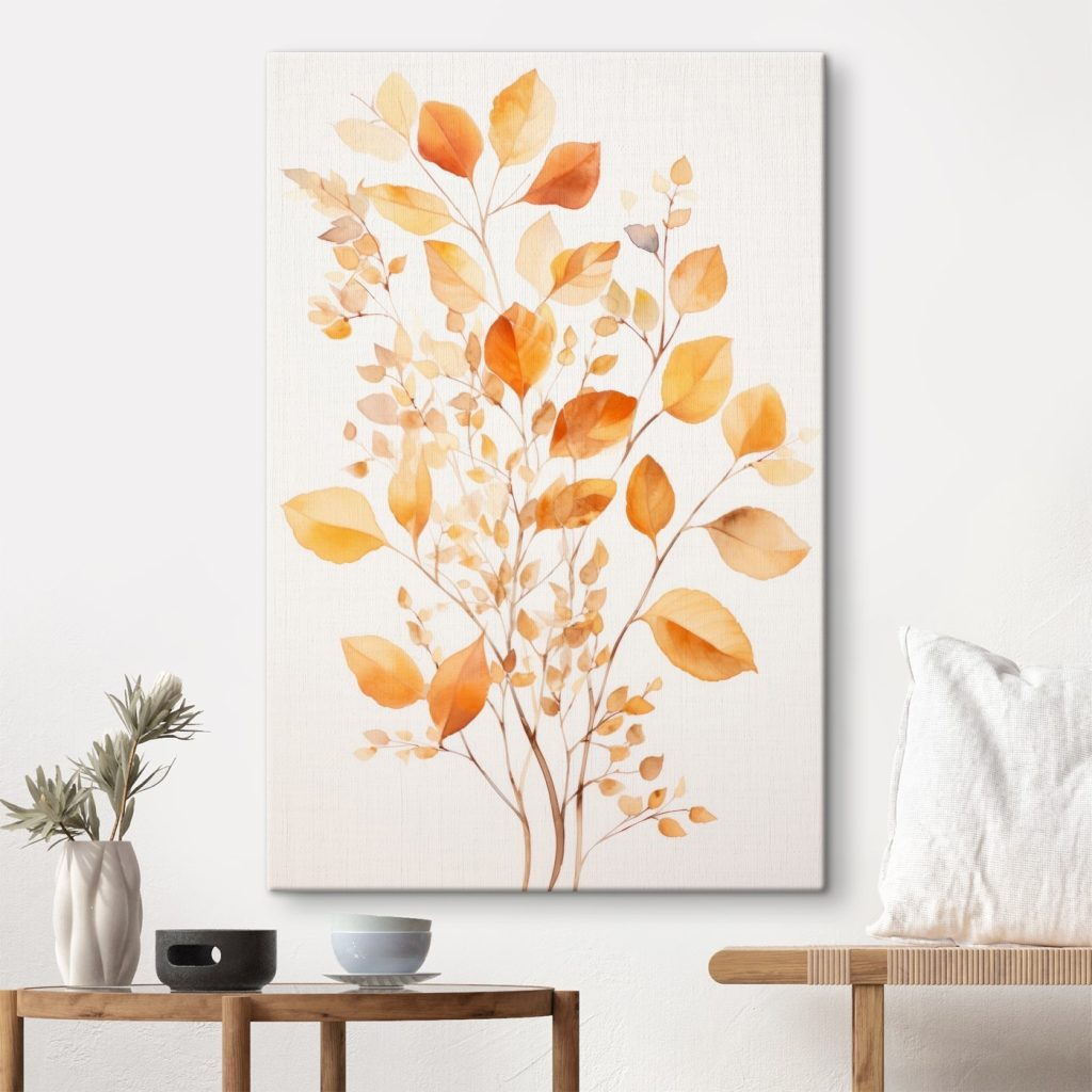 Watercolor painting of leaves Watercolor painting of leaves