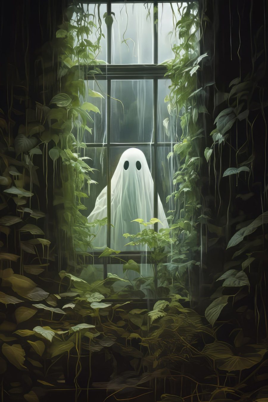 Ghost in a window Ghost in a window