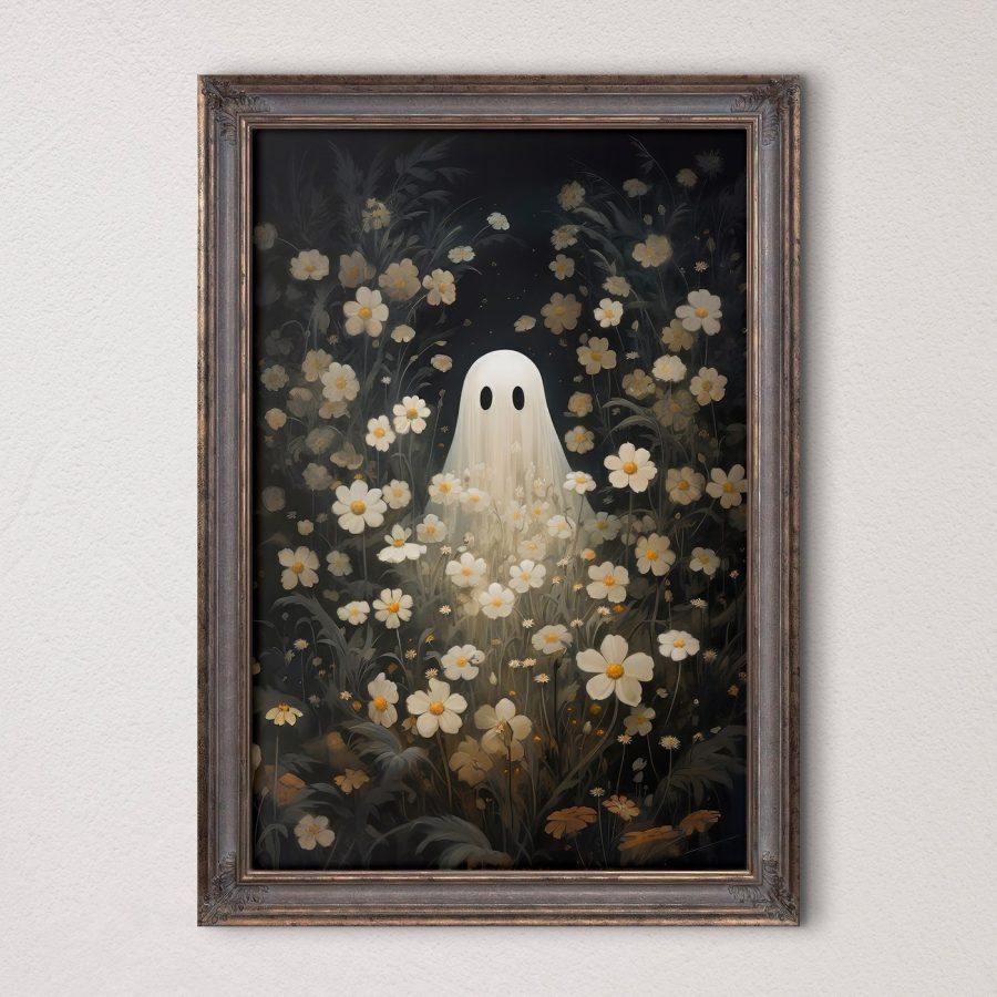 Geist in einem Blumenfeld
