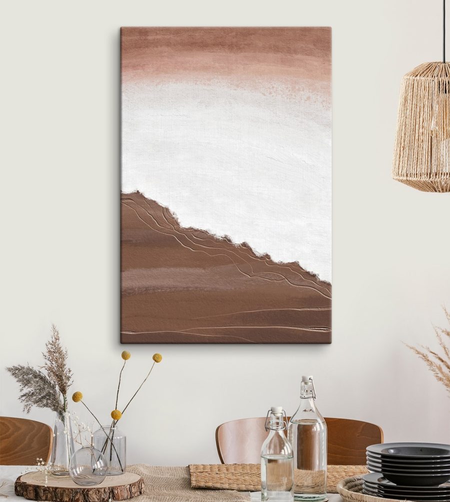 Canvas prints White and brown surface Canvas prints White and brown surface