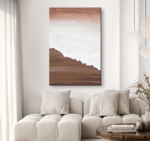 Canvas prints White and brown surface Canvas prints White and brown surface