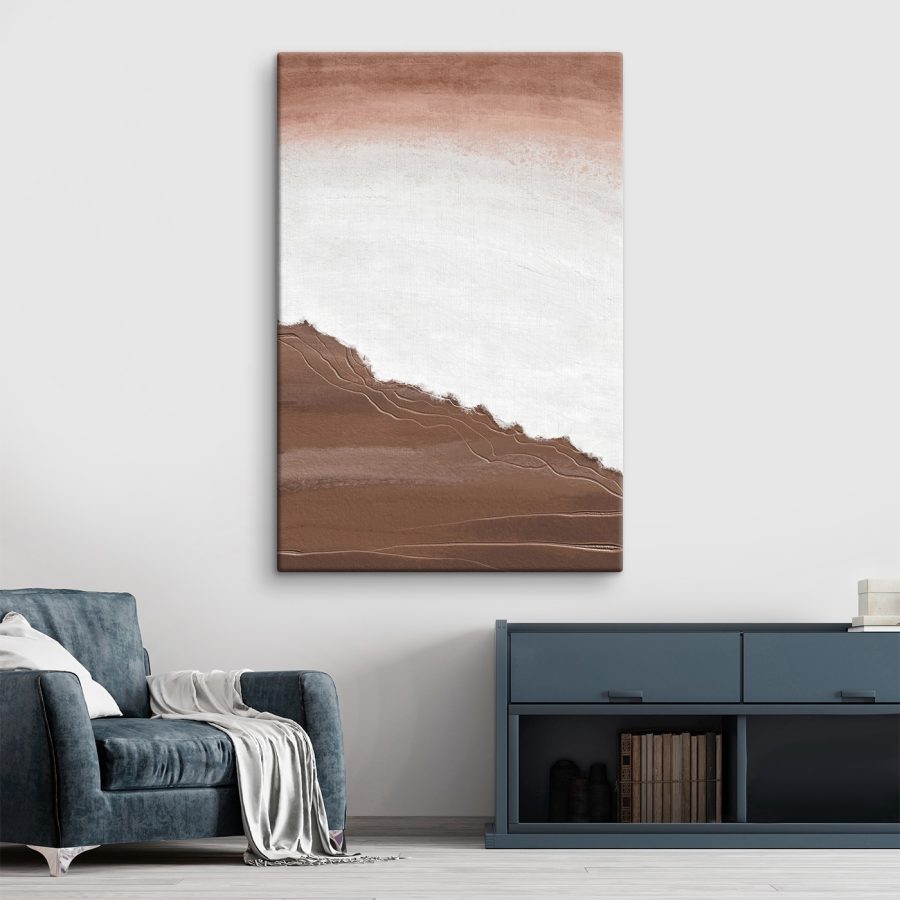 Canvas prints White and brown surface Canvas prints White and brown surface