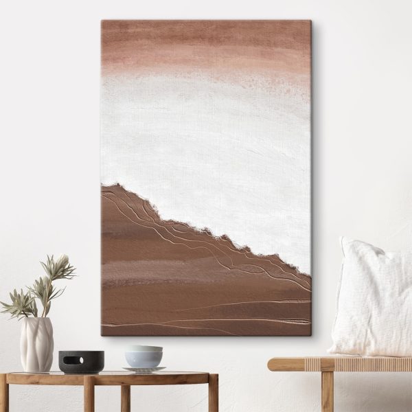 Canvas prints White and brown surface Canvas prints White and brown surface