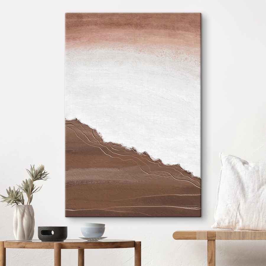 Canvas prints White and brown surface Canvas prints White and brown surface