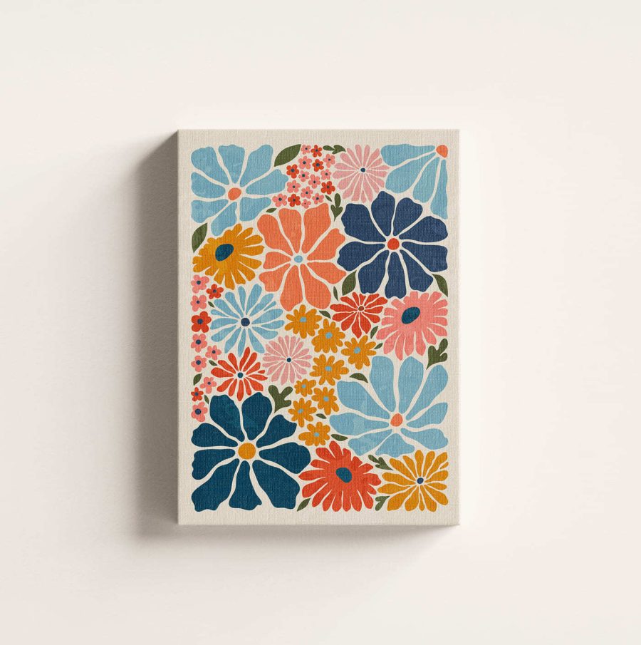 Buntes Blumenmuster