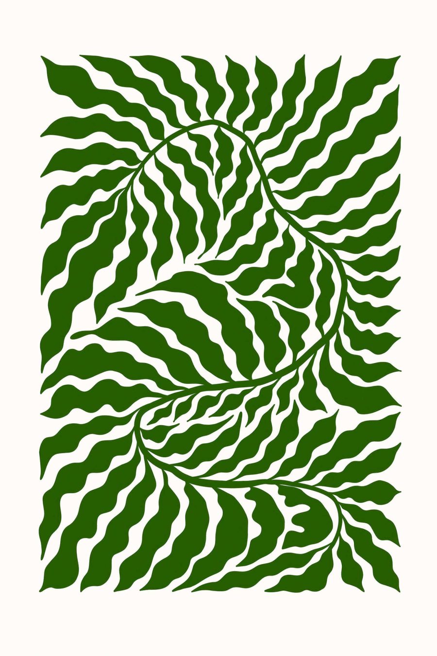 Canvas prints Green and white pattern Canvas prints Green and white pattern
