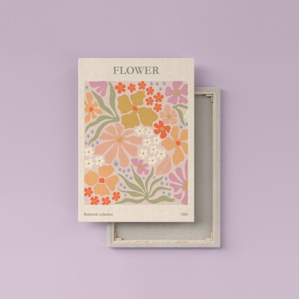 Buntes florales Muster auf einem rosa Hintergrund Buntes florales Muster auf einem rosa Hintergrund