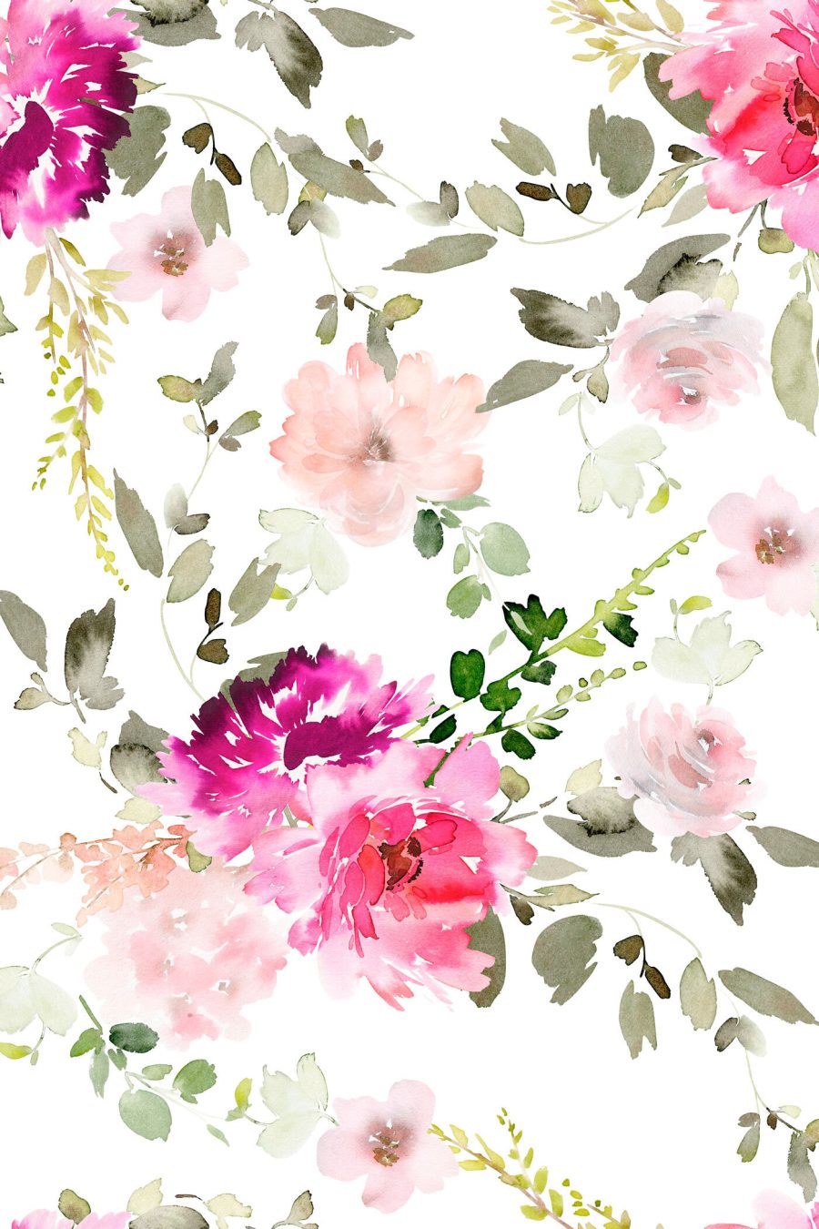 Canvas prints Watercolor painting of flowers