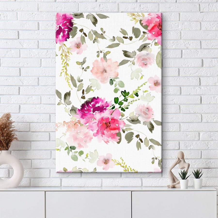 Canvas prints Watercolor painting of flowers