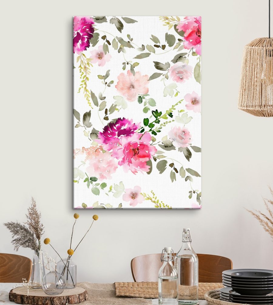 Canvas prints Watercolor painting of flowers