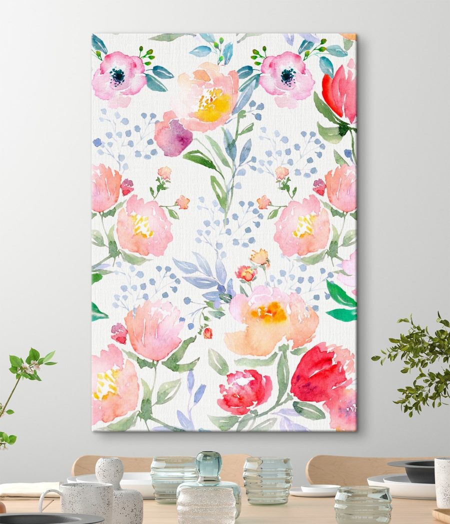 Aquarellmalerei von Blumen