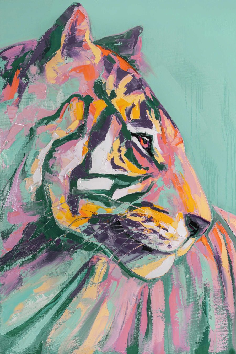 Gemälde eines Tigers Gemälde eines Tigers