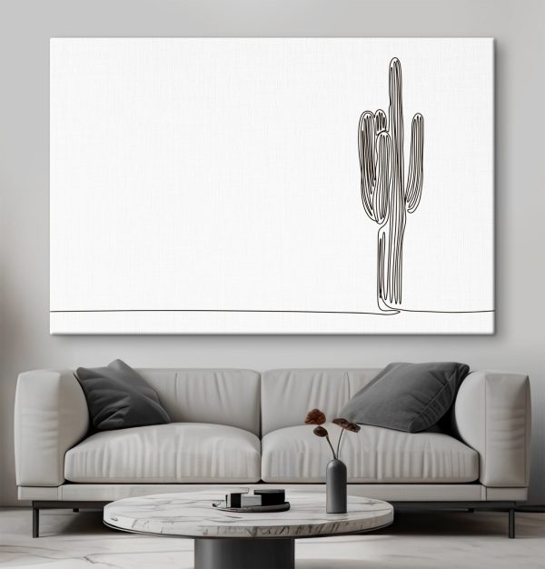 Cactus drawn in one line