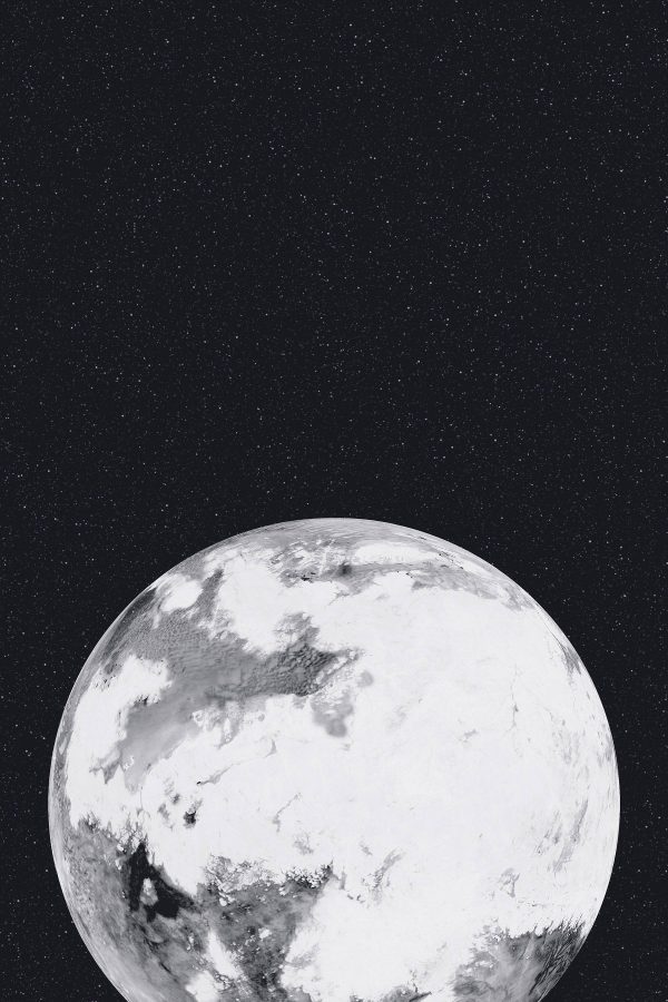 Planet im Weltraum mit Sternen Planet im Weltraum mit Sternen