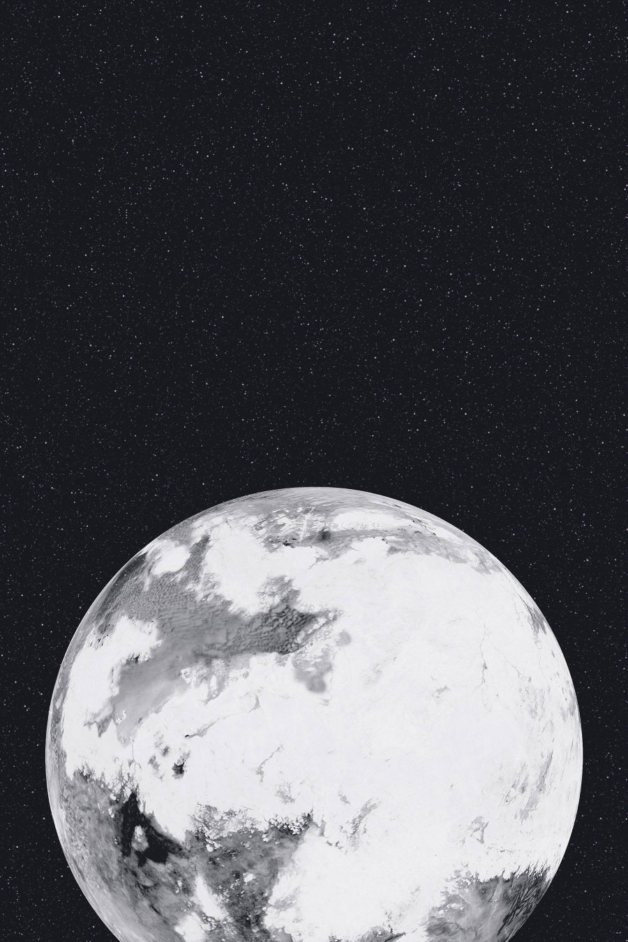 Planet im Weltraum mit Sternen