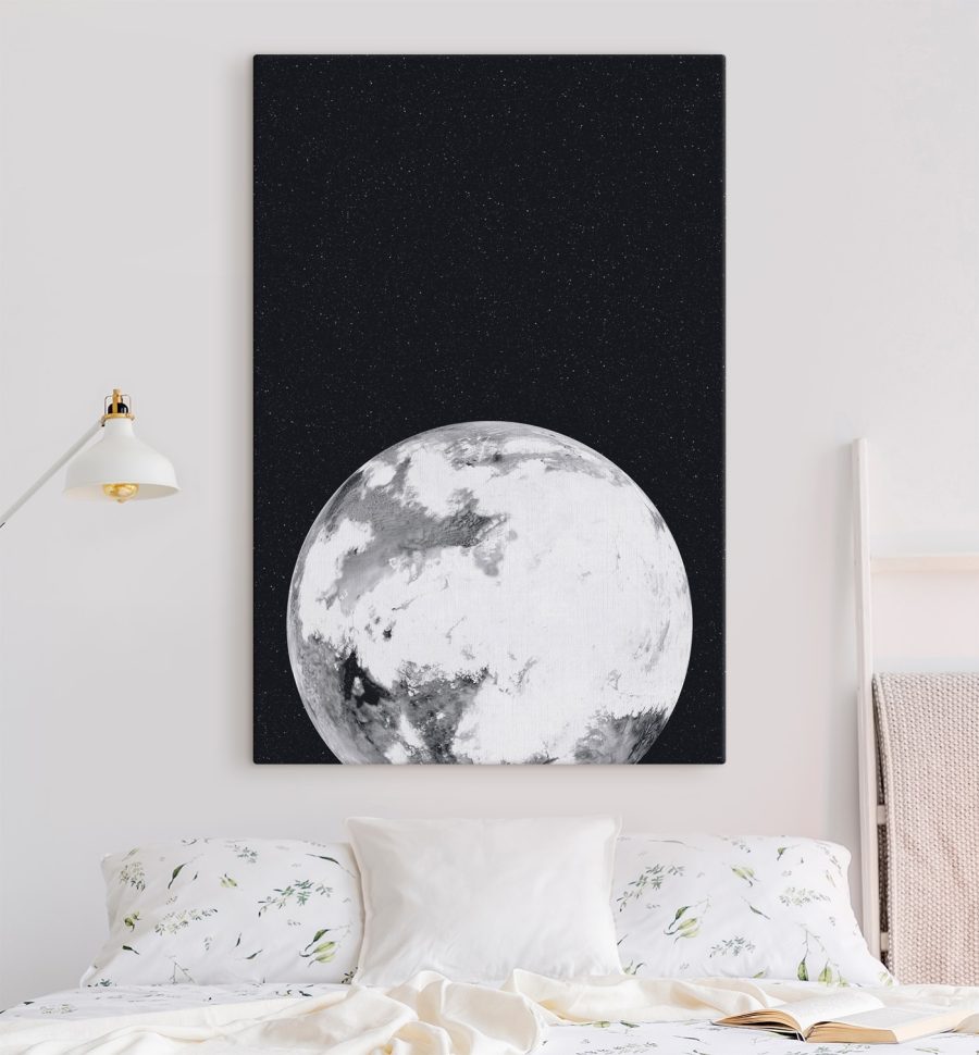 Planet im Weltraum mit Sternen