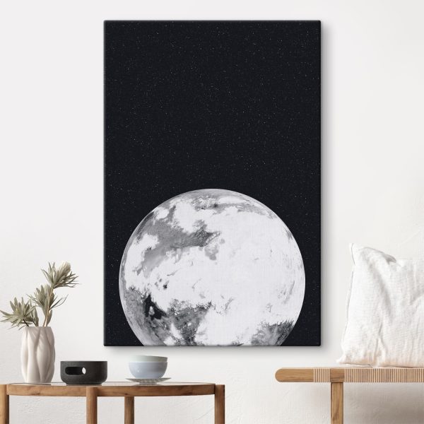 Planet im Weltraum mit Sternen Planet im Weltraum mit Sternen