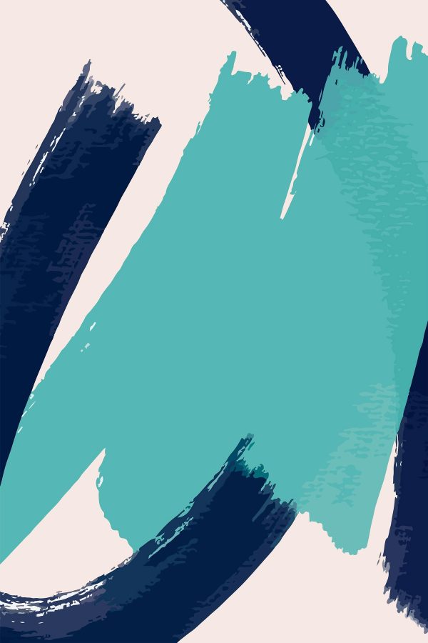Blaue und weiße Pinselstriche Blaue und weiße Pinselstriche