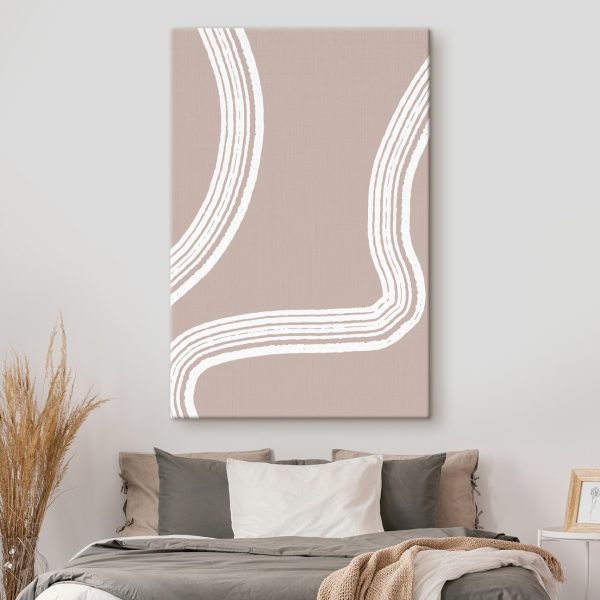 Weiße Linien auf rosa Hintergrund Weiße Linien auf rosa Hintergrund