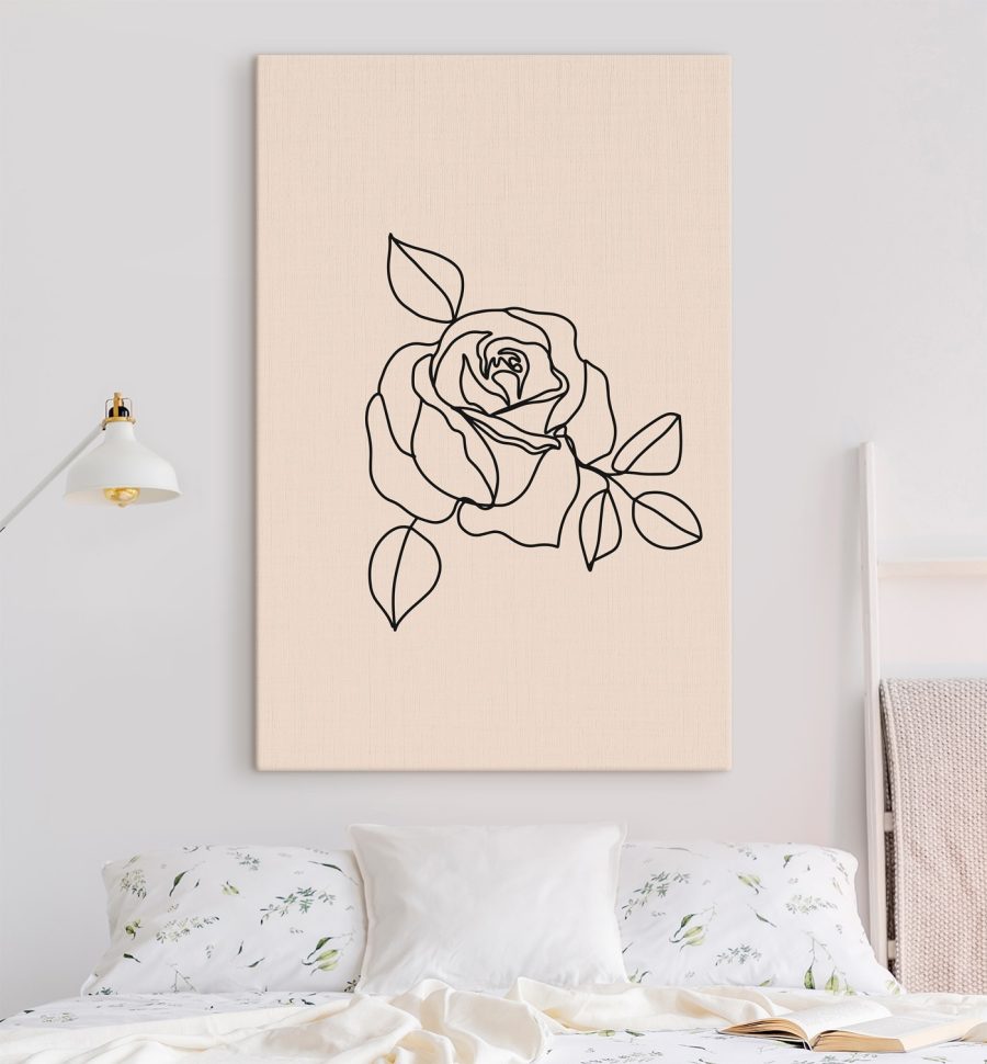 Zeichnung einer Rose