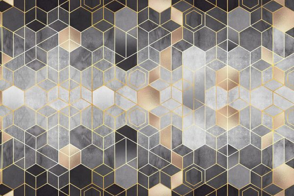 Geometric patterns in neutral tones