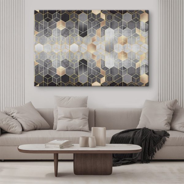 Geometric patterns in neutral tones