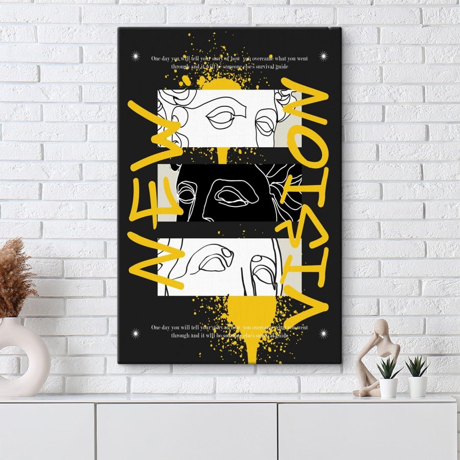 Grafische Gestaltung eines Gesichts