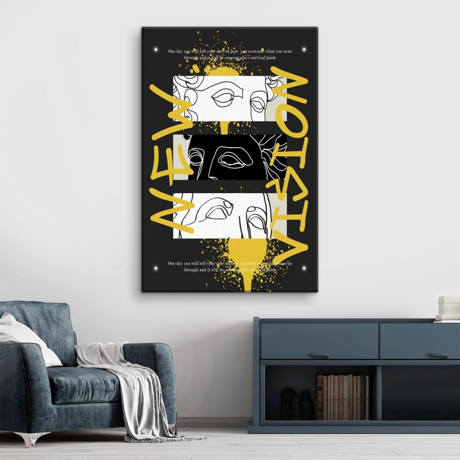 Grafische Gestaltung eines Gesichts