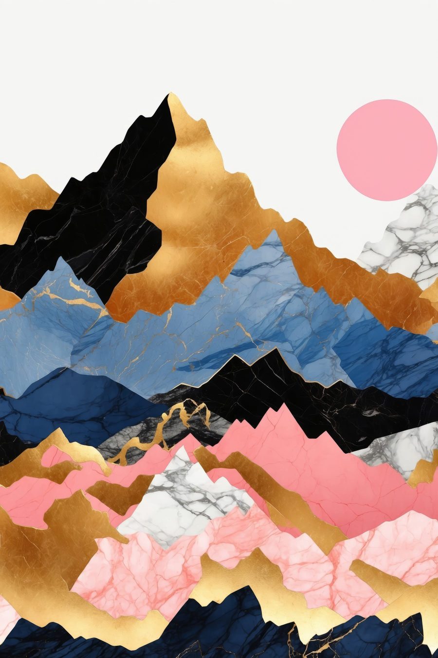 Schichten von Farbe, Textur und Licht