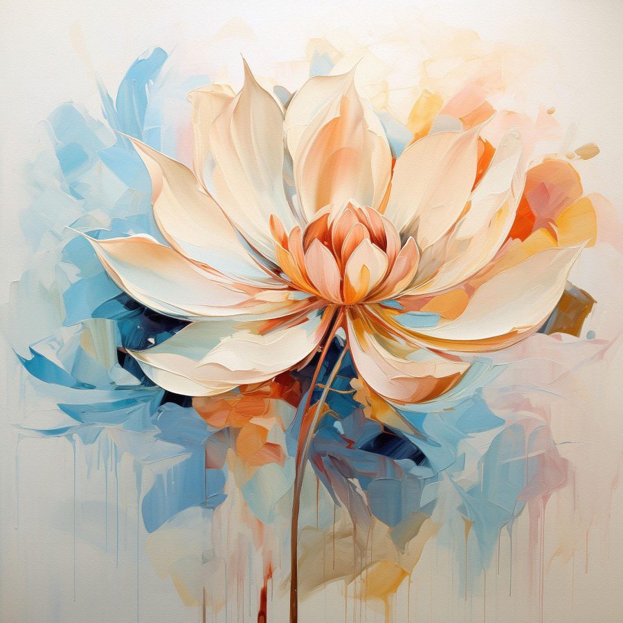 Gemälde einer Blume