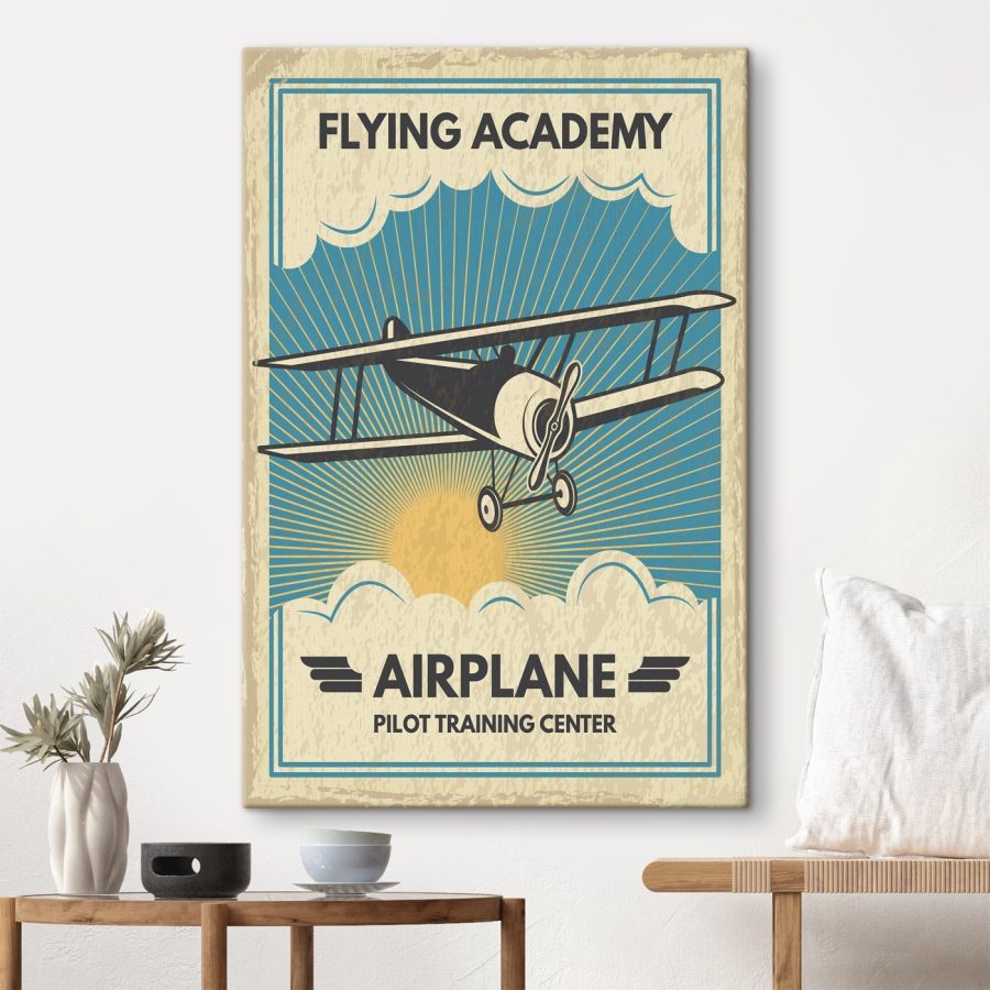 Poster eines Flugzeugs