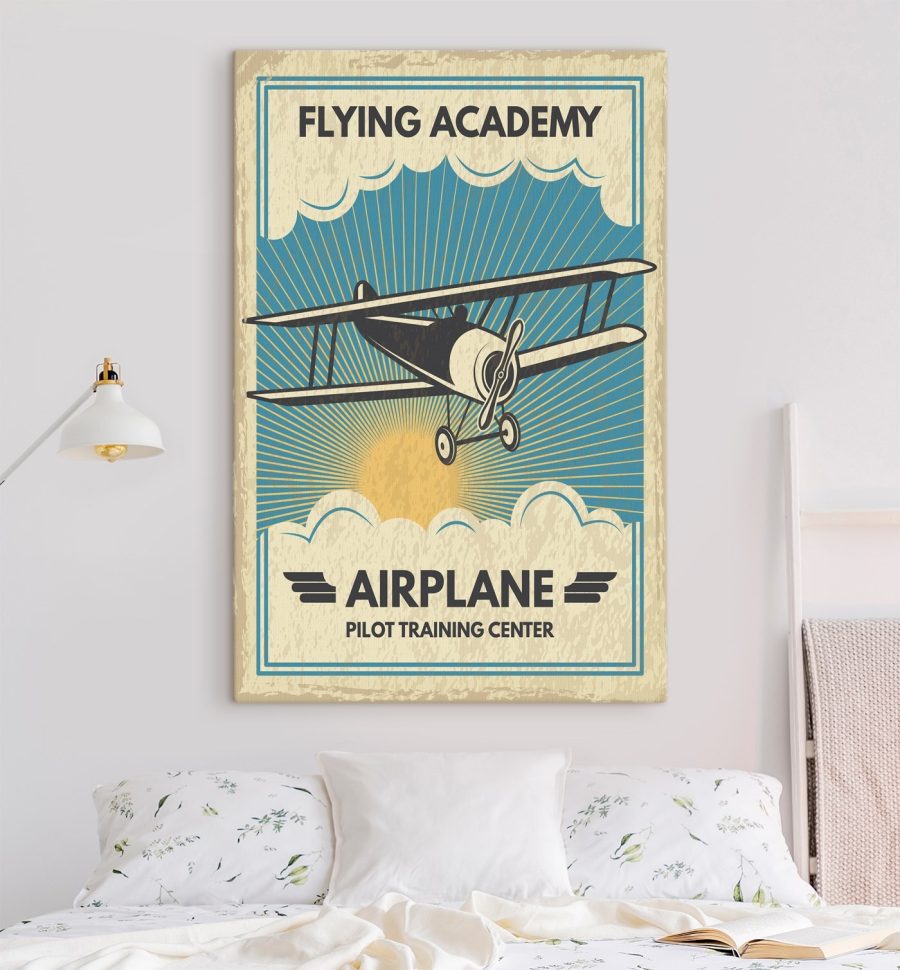 Poster eines Flugzeugs