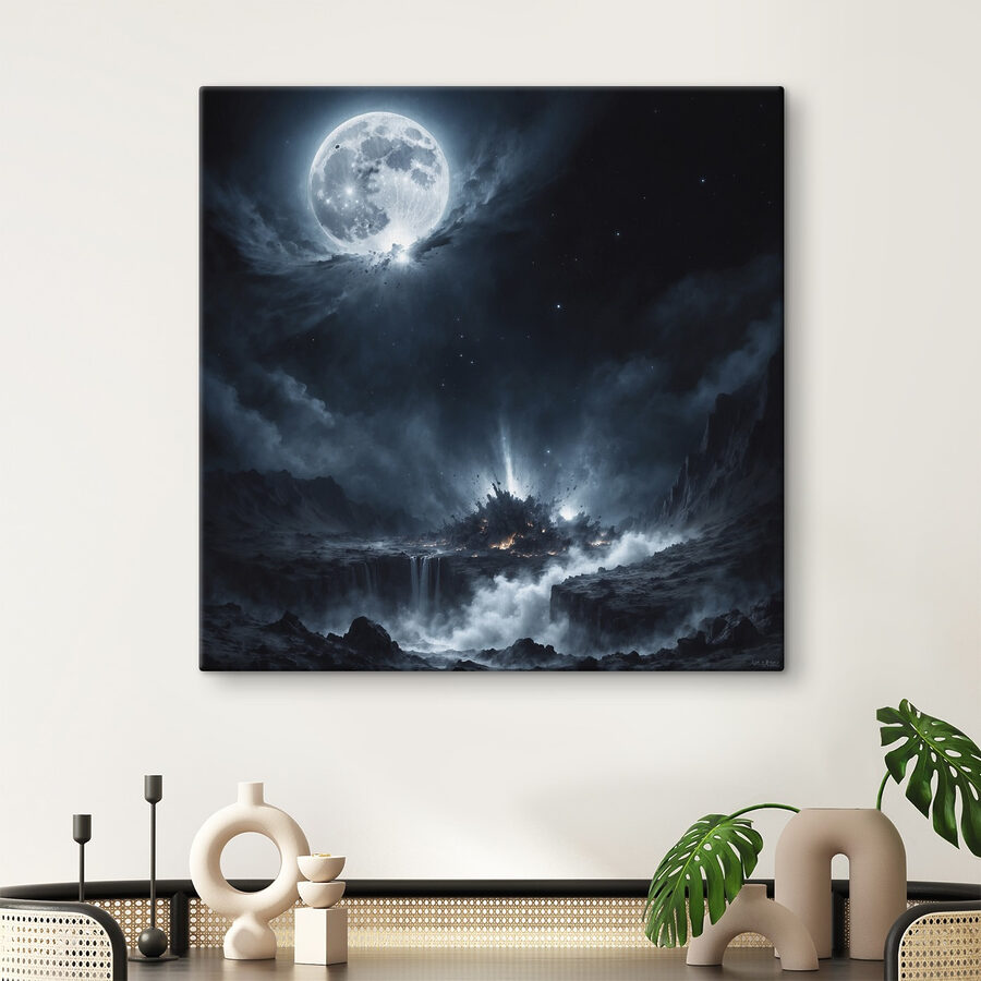 Der Mond am Himmel