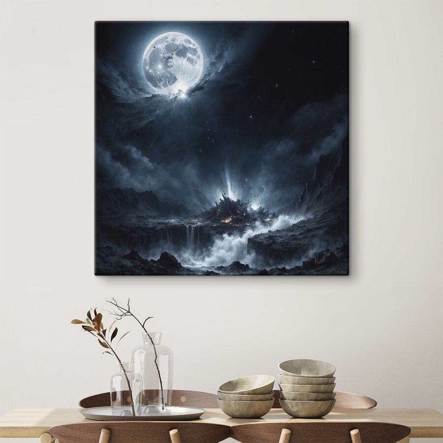 Der Mond am Himmel