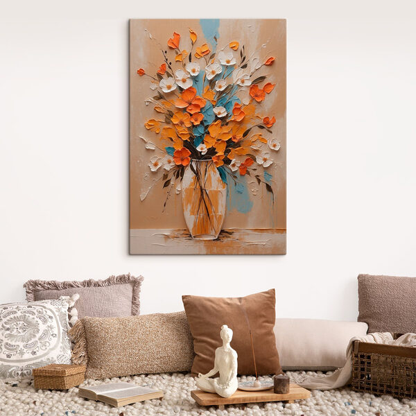 Gemälde von Blumen in einer Vase Gemälde von Blumen in einer Vase