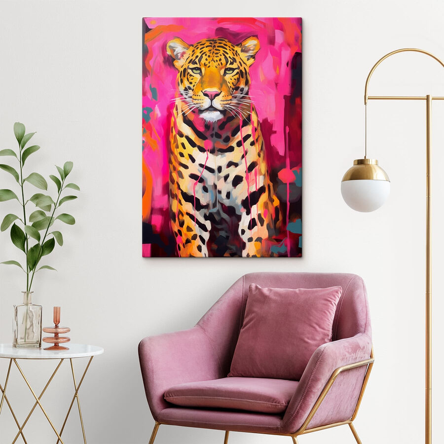 Gemälde eines Leoparden