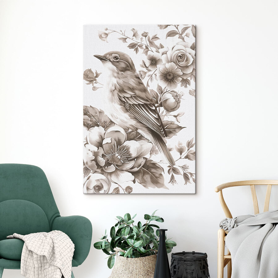 Vogel auf einer Blume