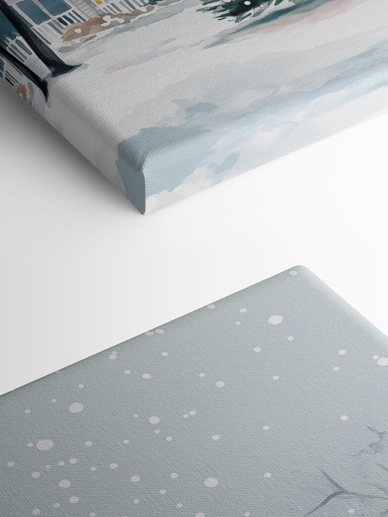 Christmas tree in front of a house