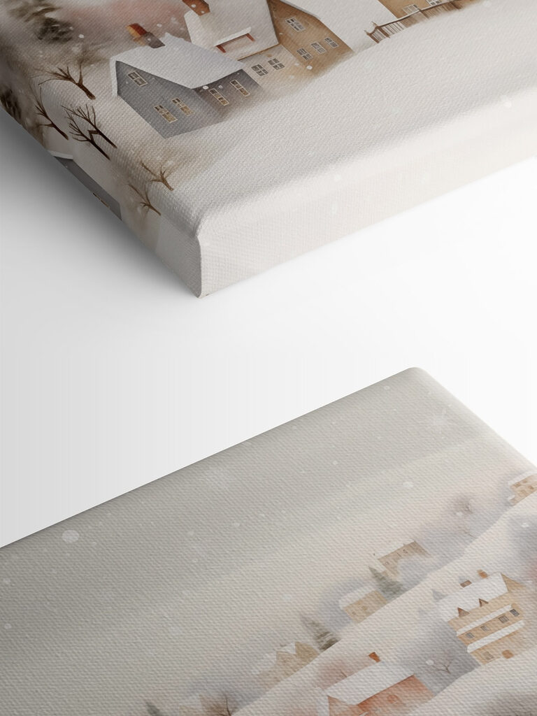 Person walking on a snowy road Person walking on a snowy road