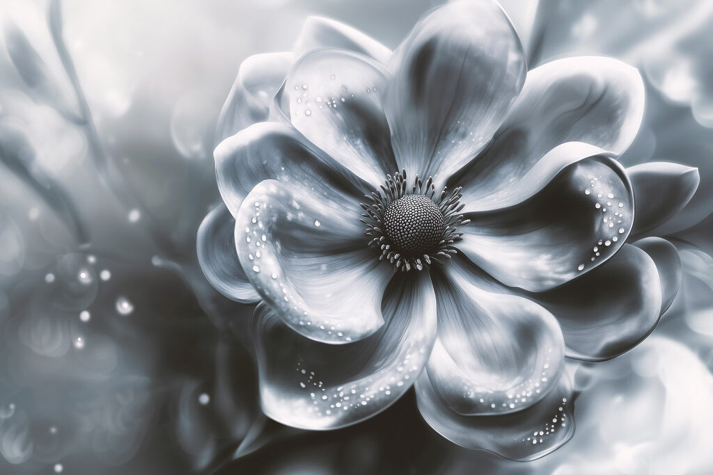 Zarte Blume mit weichen Blütenblättern Zarte Blume mit weichen Blütenblättern