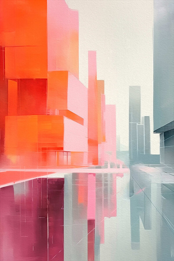 Bunte Gebäude in einer Stadt Bunte Gebäude in einer Stadt