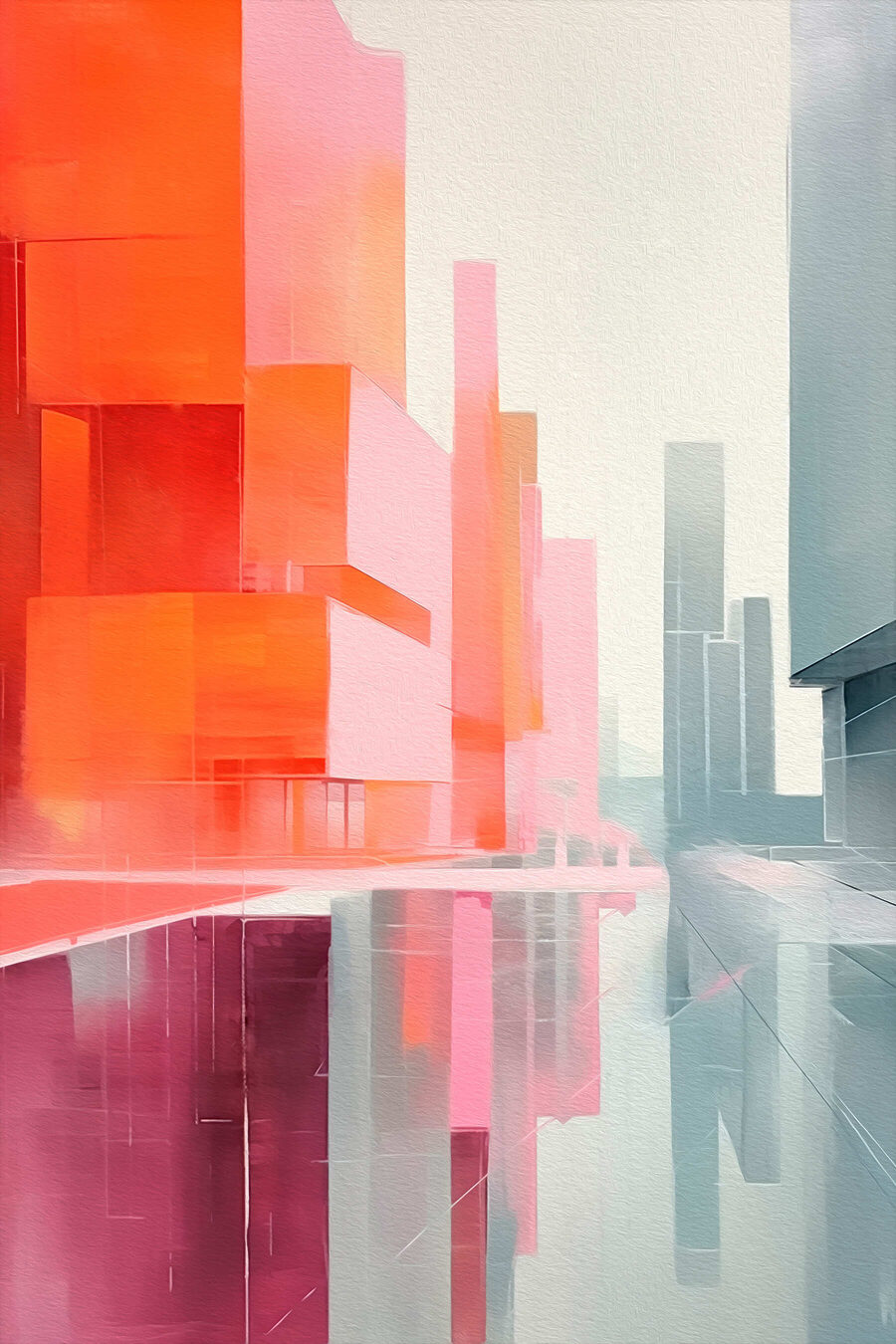 Bunte Gebäude in einer Stadt