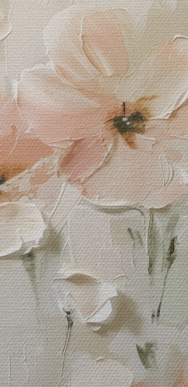 Painting of pink flowers Painting of pink flowers