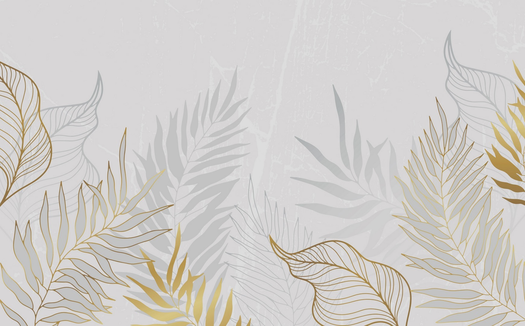 Delicate leaves in soothing hues
