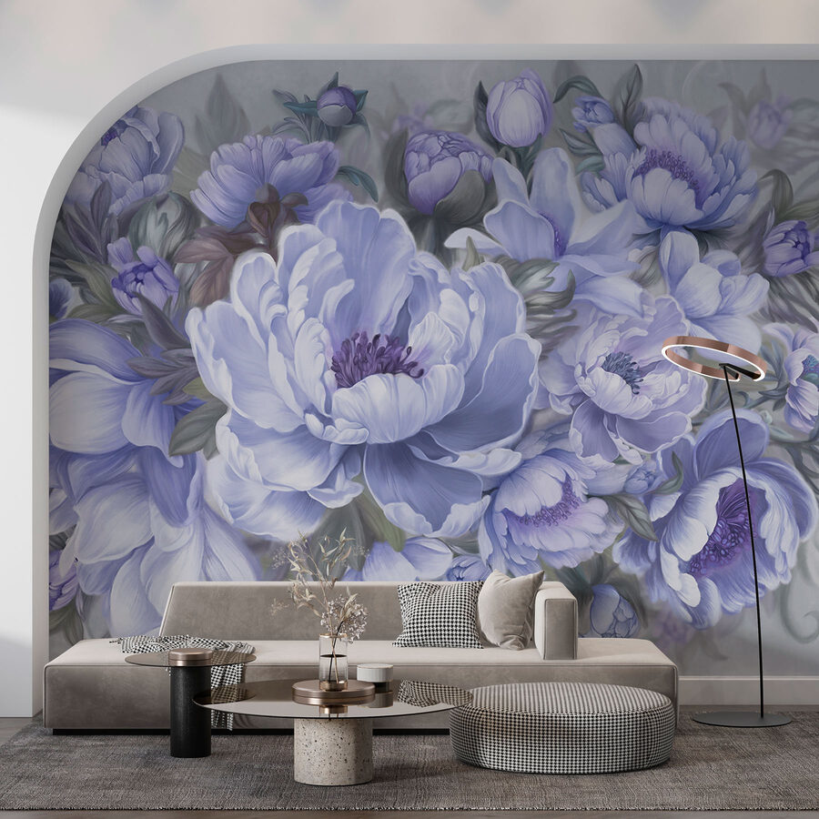 Malerei von Blumen und Blättern Malerei von Blumen und Blättern